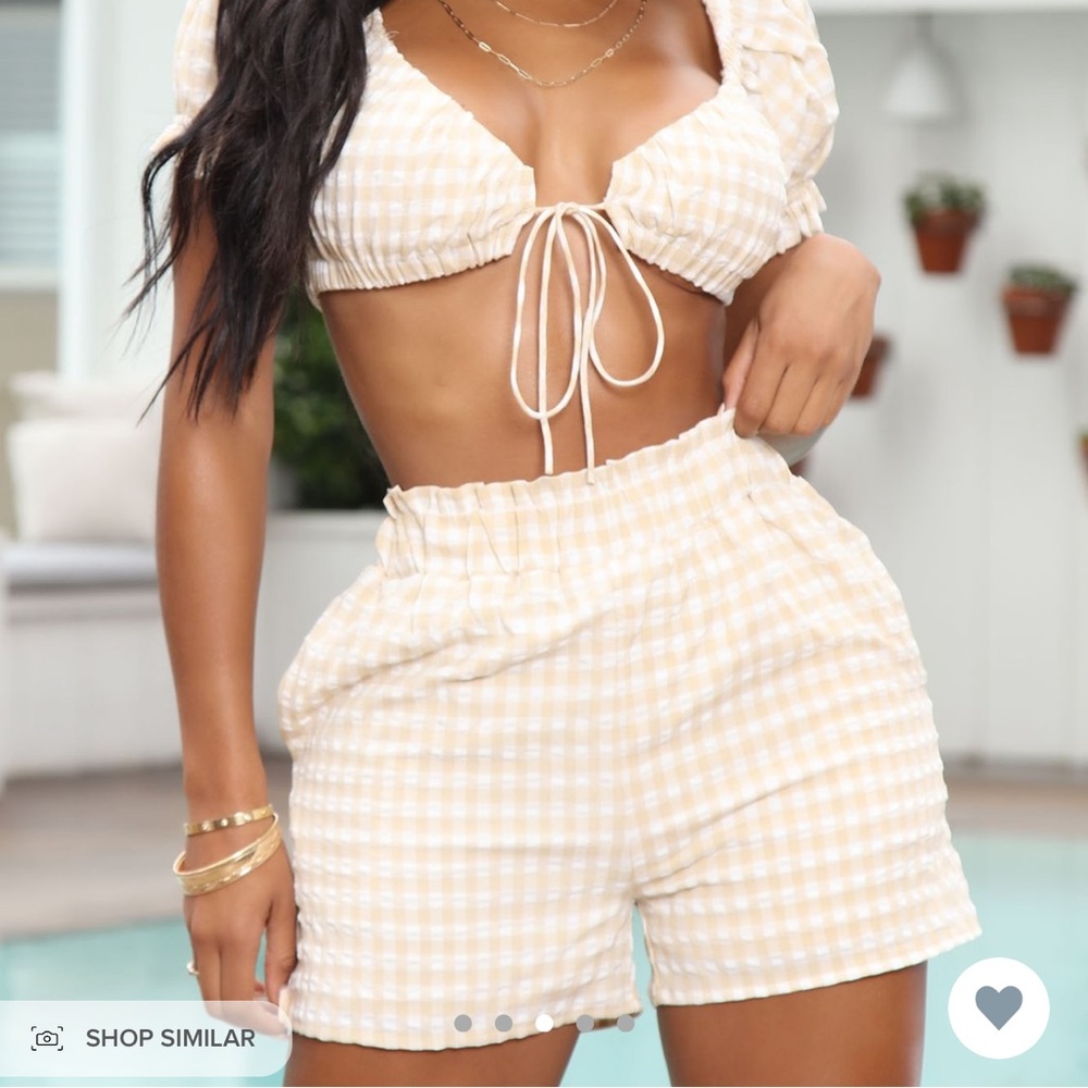 Gingham short set